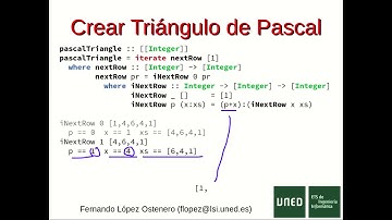 Coeficientes Binomiales con el Triángulo de Pascal en Haskell
