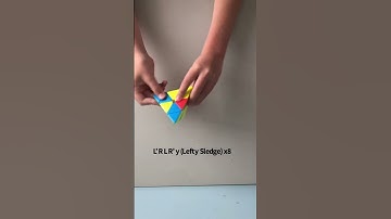 Pyraminx checkerboard pattern tutorial #cubing #cubingshorts #algorithm #cubingskit