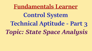 Control System - State Space Analysis - Aptitude Problems Part 3