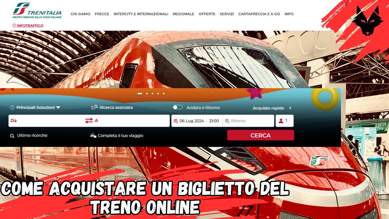 Come acquistare un biglietto del treno online - YouTube