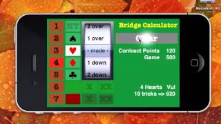 BridgeCarlos bidding tutorial app - New in version 2.0 - Bridge Score Calculator screenshot 3