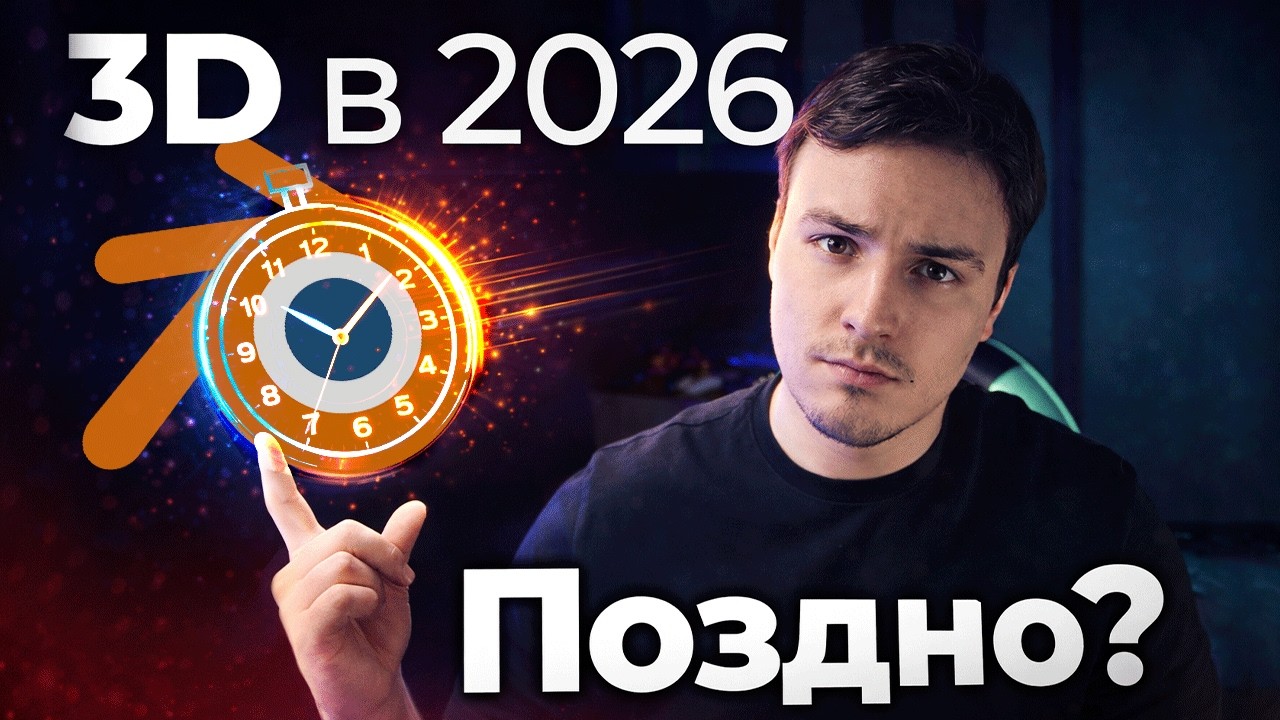 3D в 2026 году: стоит ли начинать или уже поздно?