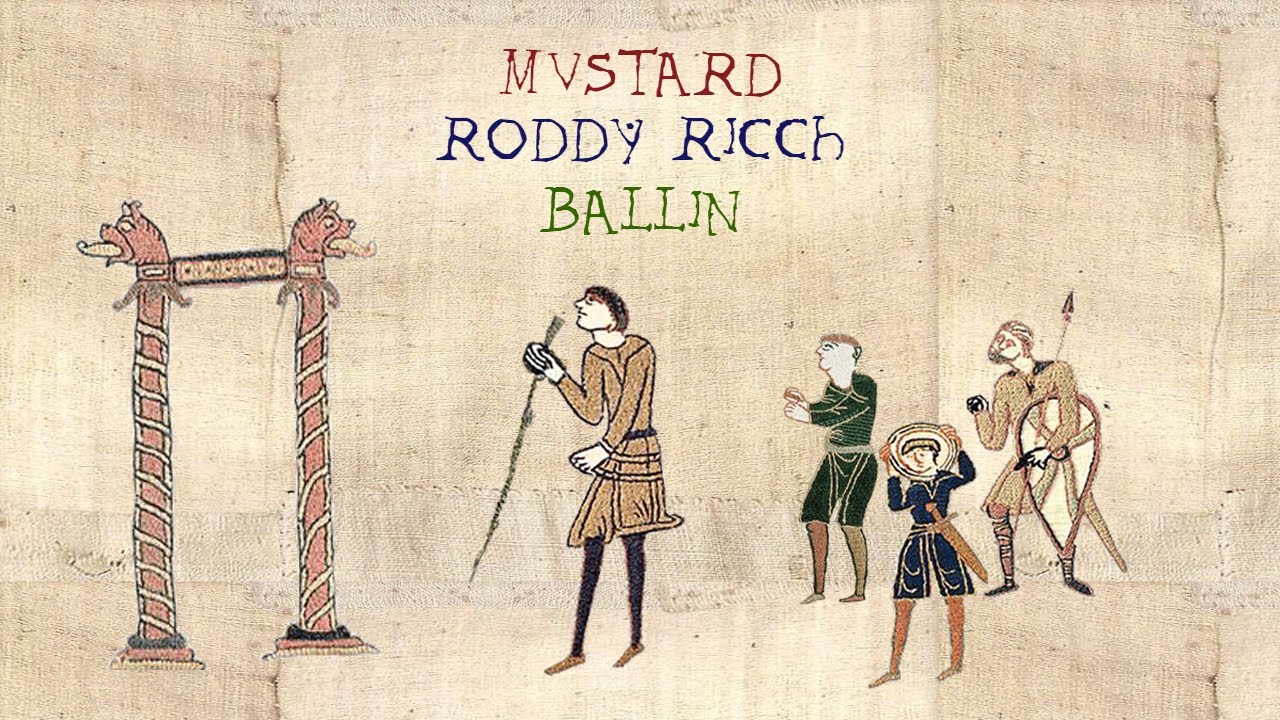 Styled Medieval Post. Mustard ballin