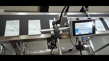 AUTOMATIC MRP PRINTING MACHINE FOR POUCHES | INKJET PRINTER