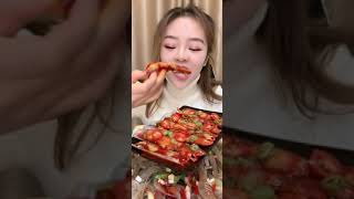 Chinese ASMR Mukbang Eating Show  Seafood pretty girl 2021 #food ​​#206