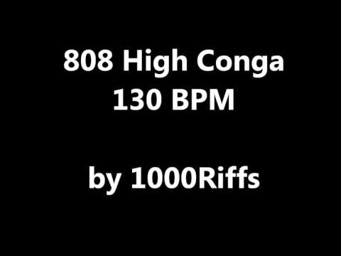 808 High Conga Metronome : 130 BPM - Beats Per Minute