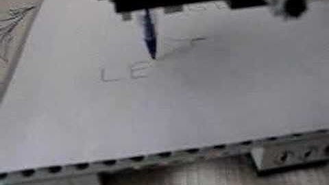 Lego Technic 8094 mod: automatic plotter