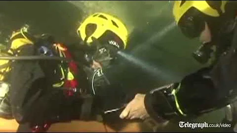 Costa Concordia: underwater footage shows divers' inspection