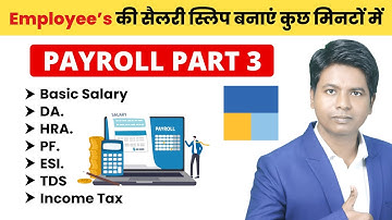 Payroll voucher in tally Prime in Hindi | Payroll part 3