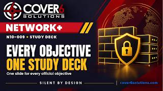 Network+ N10-009 Study Deck: All 25 Exam Objectives Explained