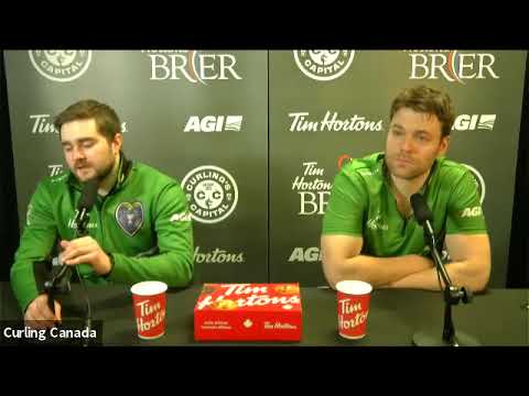 Semifinal Media Scrum - 2021 Tim Hortons Brier