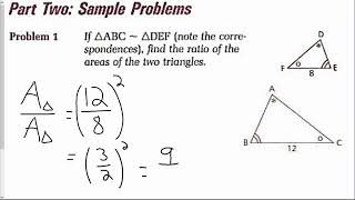 Honors Geometry U9 L7 - 11.7 Ratios and Areas