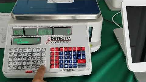 How to add store name on Detecto Dl1030 scale | demo by scale4clover.com