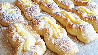 Булочки Бриошь с Заварным Кремом. Вкусные и Воздушные Булочки с Заварным Кремом.