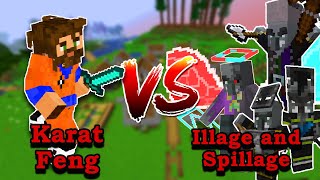 ME VS Illage & Spillage (plus a HARD RAID) | Player VS Minecraft Mob battle