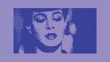C64: Blade Runner - Rachael and Deckard - Commodore BASIC Blue PETSCII