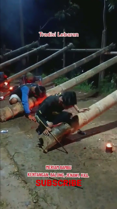 Tradisi lebaran Meriam Bambu#shorts #shortvideo #shortsvideo #shortsfeed