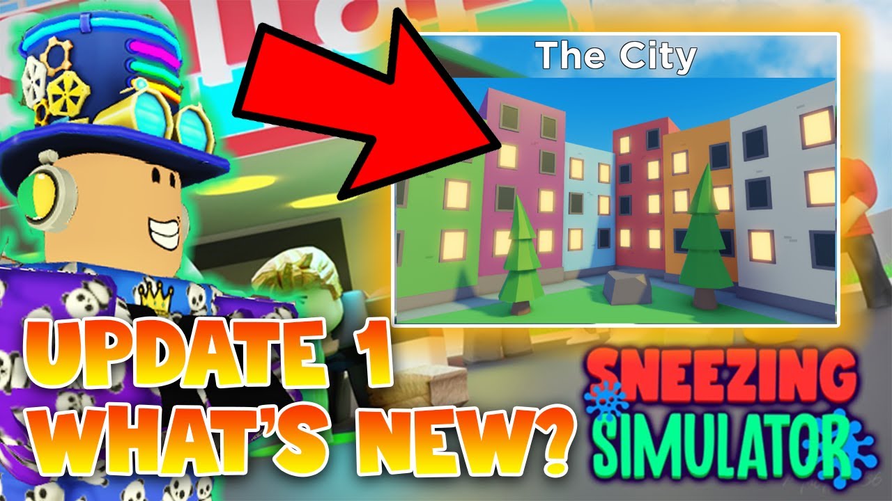 Update 1 Sneezing Simulator New Map City And More Sneezing Simulator Roblox Youtube - map city roblox youtube