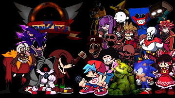 (Remake) FNF Triple Trouble, but every turn a new character sings | Friday Night Funkin