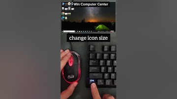 Change icon size | #asmr #computer #tech #windows #typing