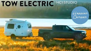 Towing Happier Camper Trailer With EV⚡️(Rivian and HC1 Studio)