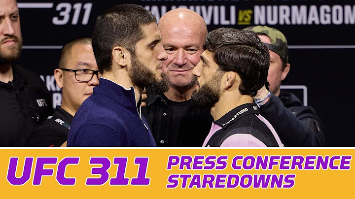 Islam Makhachev, Arman Tsarukyan Share Tense Faceoff at UFC 311 Pre-Fight Presser  - MMA Fighting