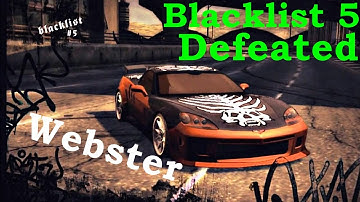 Need For Speed (Most wanted): Blacklist 5 Completing Milestones, Bounty and defeating Webster