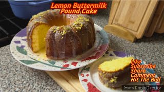 A NUCLEAR BOMB OF SWEET & LEMONY FLAVOR!! | Marcia's Lemon Buttermilk Pound Cake Recipe