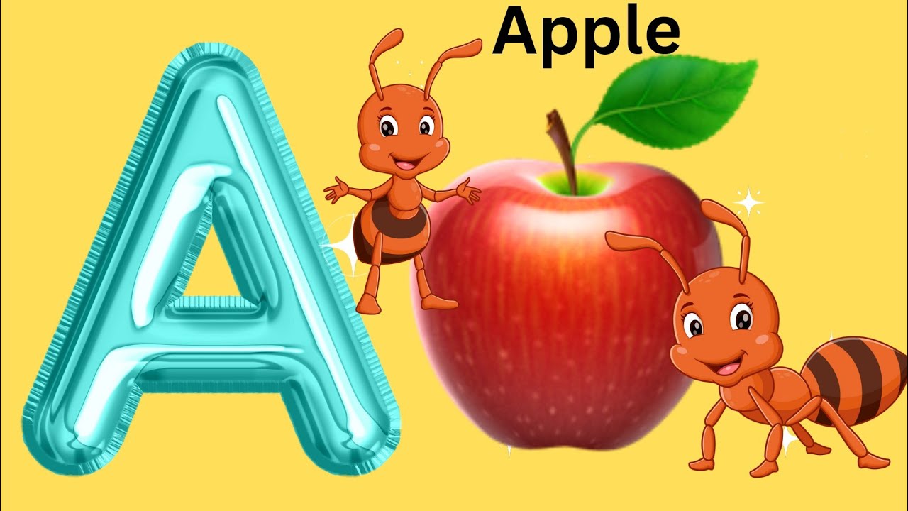 Alphabet song for kids, a for apple a for ant #586 - YouTube