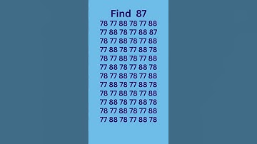 can you find 87 in 5 seconds? #wordpuzzlegame #game #mathematics #mindbendingquiz #puzzle6 5