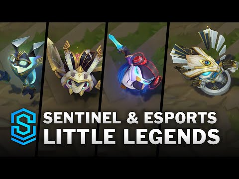 Esports Pengu, Sentinel Flutterbug, Craggy and Hauntling | Teamfight Tactics Little Legends
