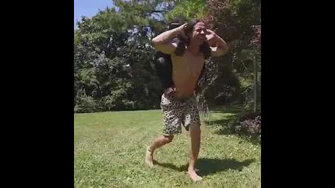 New 2021 Jungle gains with my personal trainers Chimp Brothers 💪🏻