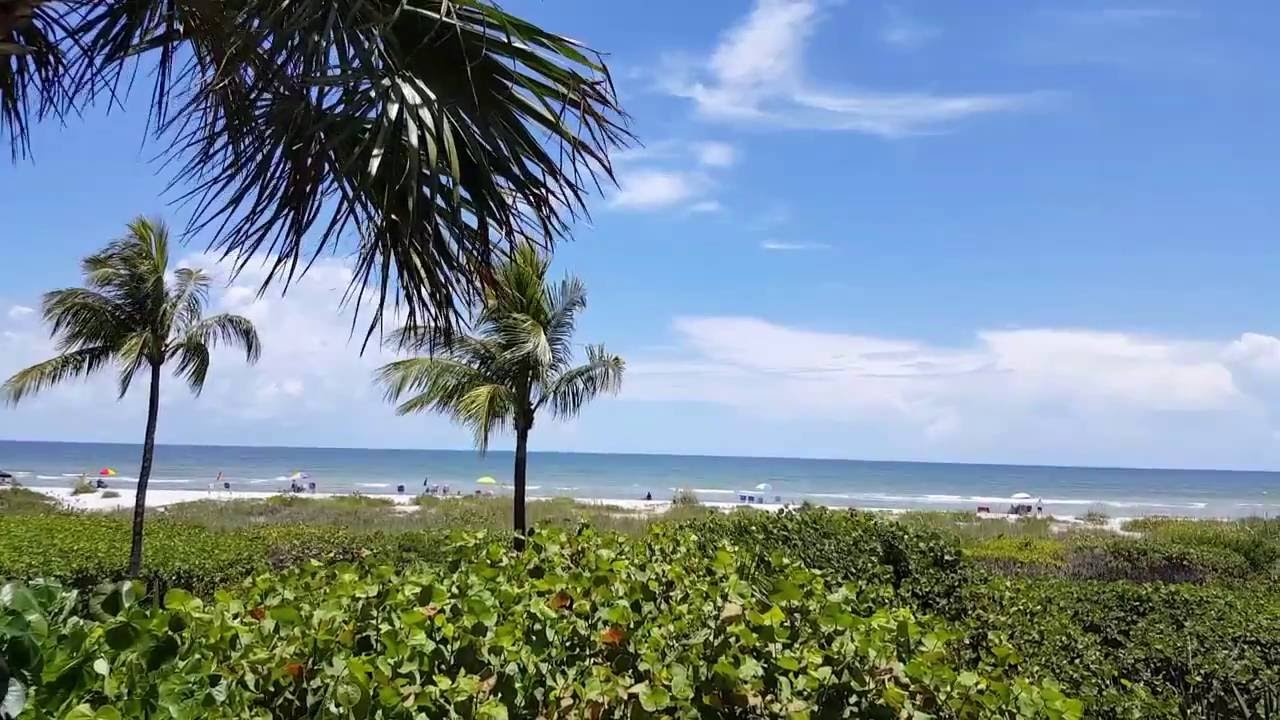 Golden Beach 4 Sanibel Island Pet Friendly Lanai view taken July