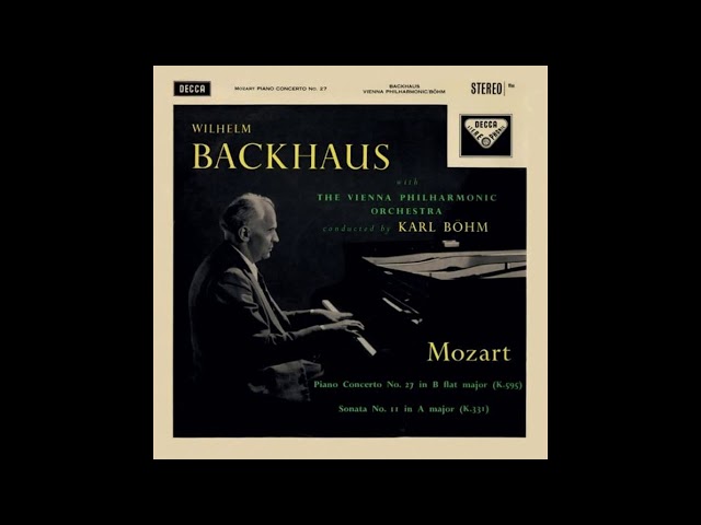 Mozart - Concerto pour piano et orch n°27 : W.Backhaus / Orch Philh Vienne / K.Böhm