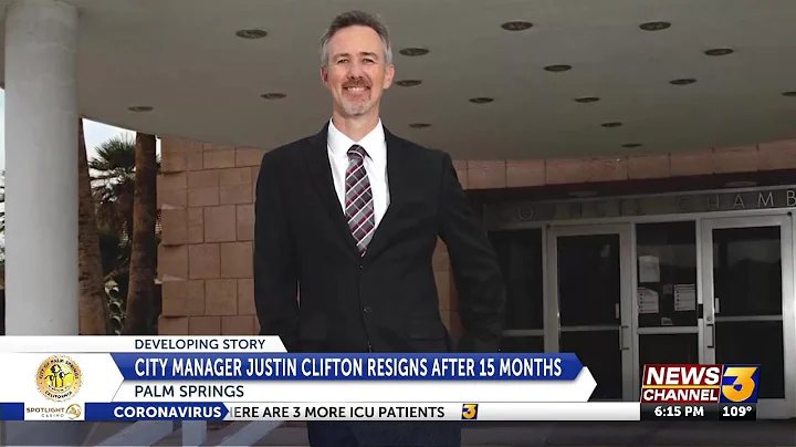 Palm Springs City Manager Justin Clifton announces...