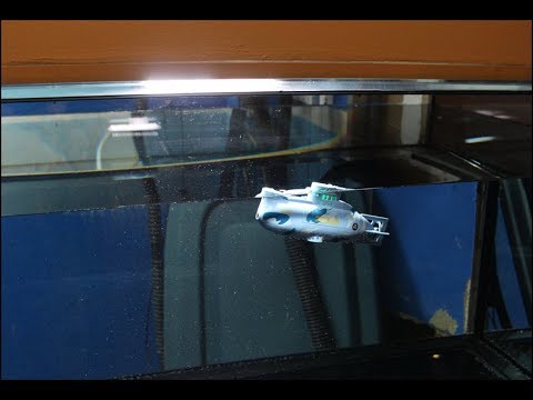 Remote Control Mini Submarine 110 Gallon Aquarium Practice Run