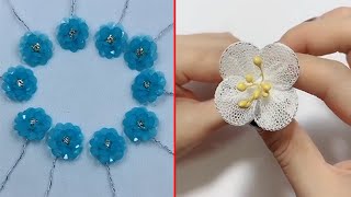 20 Amazing Woolen Flower Ideas with Cotton buds | Easy Trick