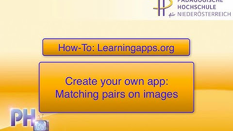 How-To: Learningapps.org - Matching pairs on images