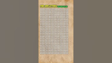 🔠Find Odd letters l The Ultimate Odd Number Challenge.  #quiz #viral
