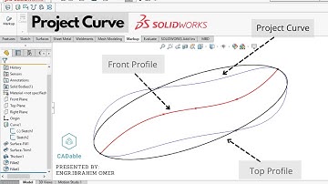 Solidworks projectcurve | 3D-schets versus geprojecteerde curve | Solidworks 3D-curve | schoenlep...