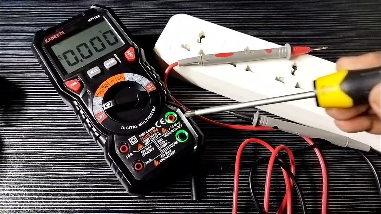 How to Check AC Voltage with KAIWEETS Digital Multimeter Measure AC