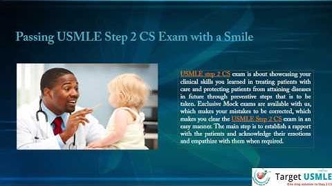 Pass your USMLE Step 2 CS Exam in First Attempt with a Smile | Target USMLE