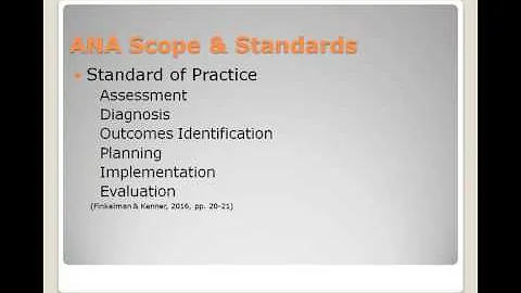 Scope and Standards of Nursing, Candace Patterson