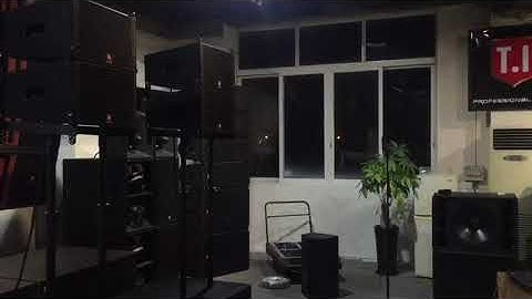 T.I Audio in Nigeria  with LA-110 single 10 inch line array.