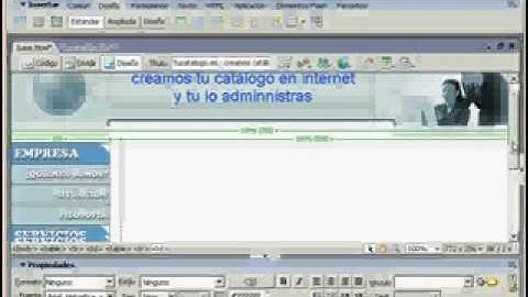 DreamWeaver curso pagina web videotutoriales.es