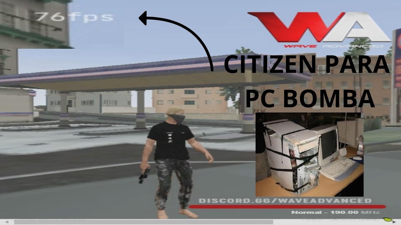 MELHOR CITIZEN PARA PC SUPER FRACO +50 FPS COM ESSA CITIZEN✅ COMO RODAR FIVEM PC 4GB DE RAM