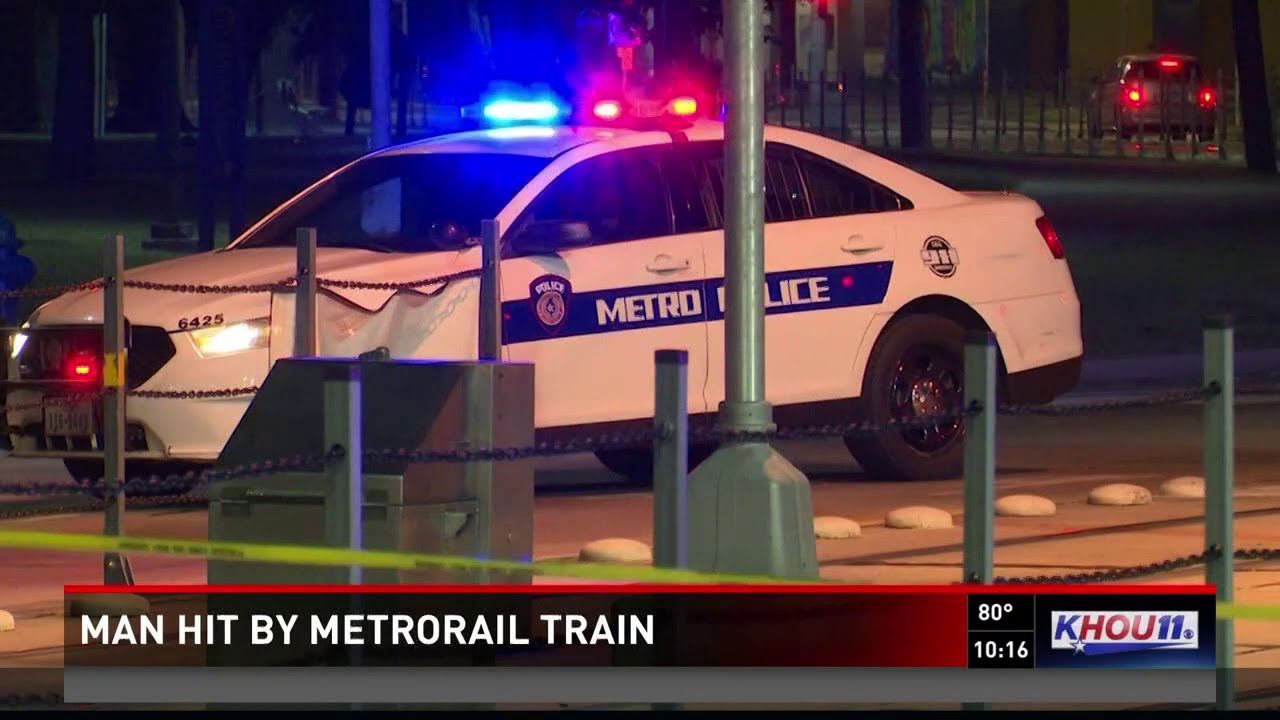 Man hospitalized after being hit by Metro rail - YouTube