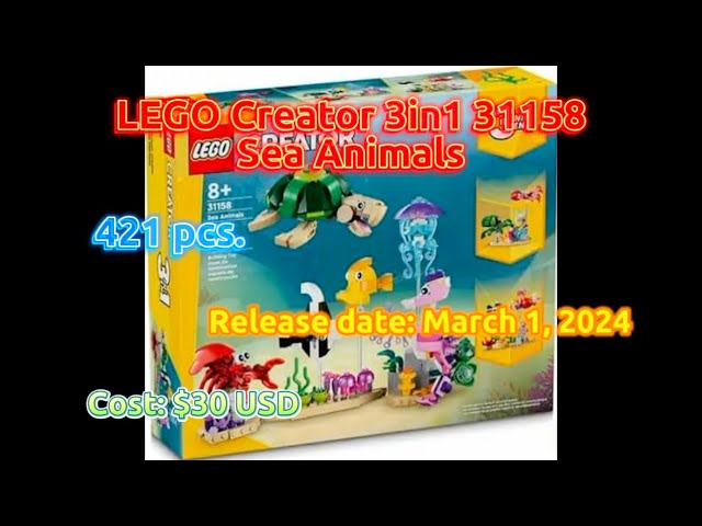 LEGO Speed Builds & Reviews - 31158: LEGO Creator 3in1 - Sea