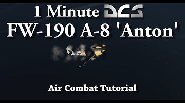 1 Minute DCS - FW190 A-8 Anton - Air Combat Tutorial