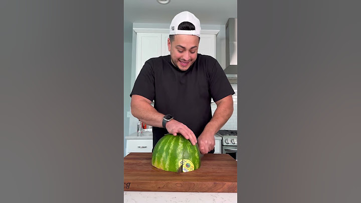 How to cut a watermelon